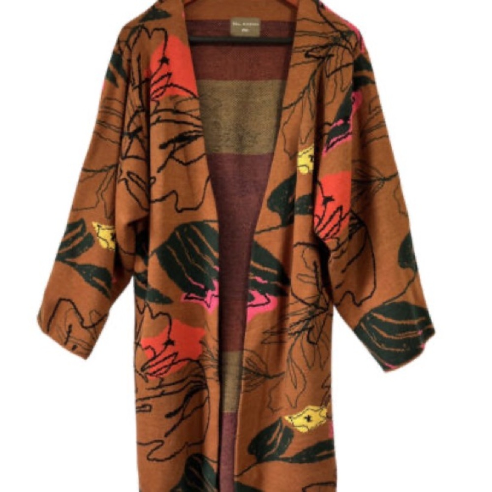 Bel Kazan Anthropologie Laurie Knit Kimono Duster Sweater Cardigan OS - EUC